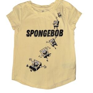 GAP Kids Yellow SpongeBob T-Shirt Size 6-7